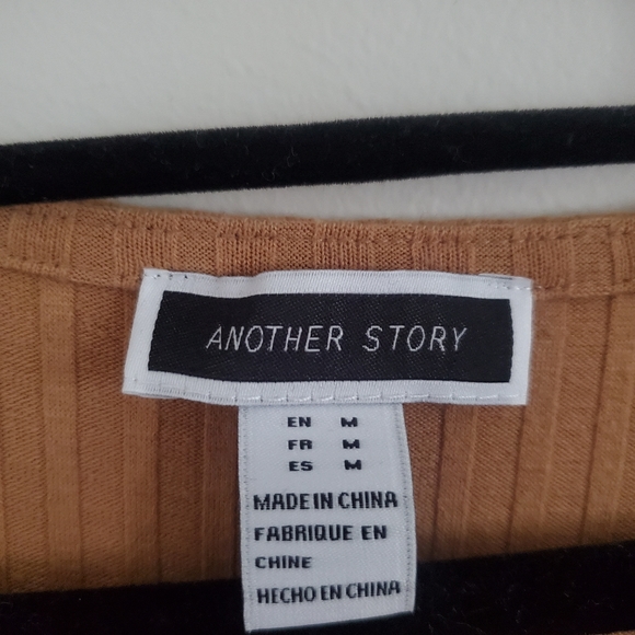 Another Story Ribbed Button Midi Dress - Picture 3 of 3